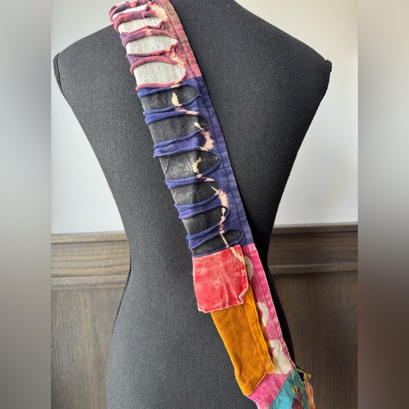 India Boutique Multicolor Boho Hippie Patchwork Shoulder Bag NWOT - Picture 4 of 7